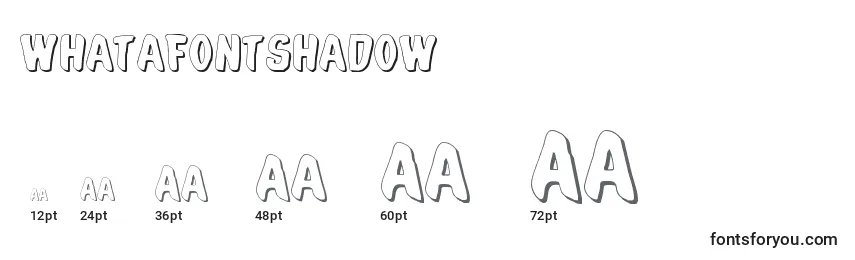 Размеры шрифта WhatafontShadow
