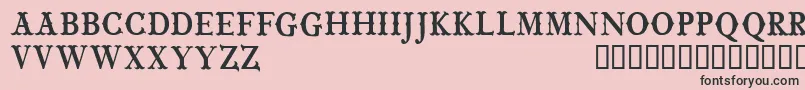 CfwildwestpersonalRegular Font – Black Fonts on Pink Background