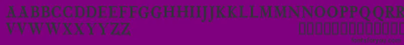 フォントCfwildwestpersonalRegular – 紫の背景に黒い文字