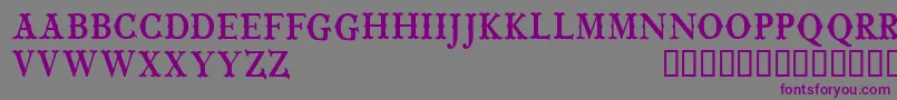 Шрифт CfwildwestpersonalRegular – фиолетовые шрифты на сером фоне
