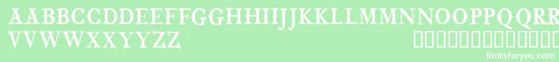 CfwildwestpersonalRegular Font – White Fonts on Green Background