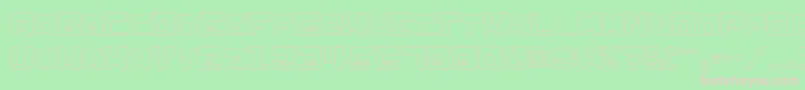 Infection Font – Pink Fonts on Green Background