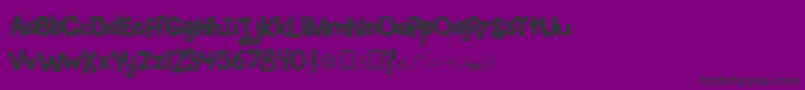 JellyRoll Font – Black Fonts on Purple Background