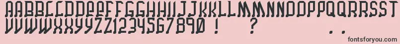 ChicagoByBenjFunk Font – Black Fonts on Pink Background