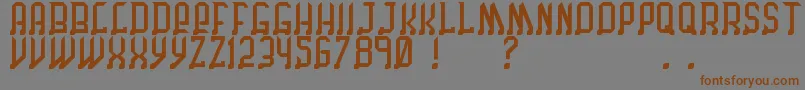 ChicagoByBenjFunk Font – Brown Fonts on Gray Background