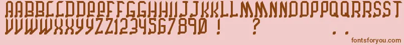 ChicagoByBenjFunk Font – Brown Fonts on Pink Background