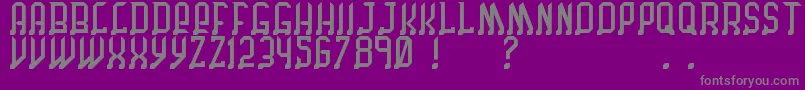 ChicagoByBenjFunk Font – Gray Fonts on Purple Background