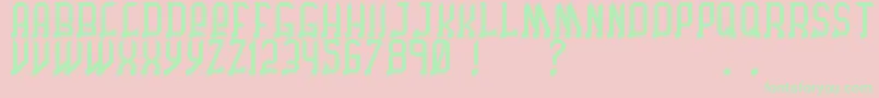 ChicagoByBenjFunk Font – Green Fonts on Pink Background