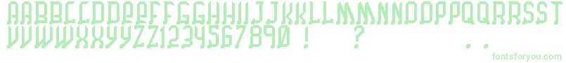 ChicagoByBenjFunk Font – Green Fonts on White Background