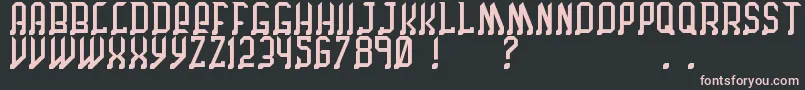 ChicagoByBenjFunk Font – Pink Fonts on Black Background