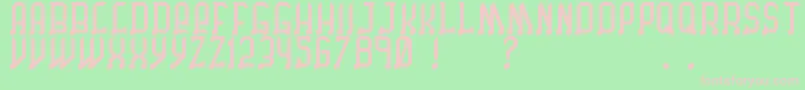 ChicagoByBenjFunk Font – Pink Fonts on Green Background