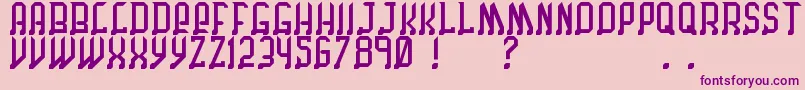 ChicagoByBenjFunk Font – Purple Fonts on Pink Background