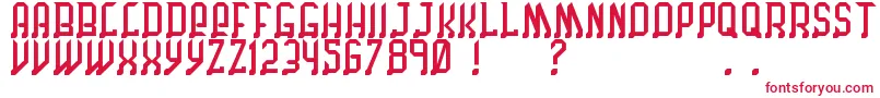 ChicagoByBenjFunk Font – Red Fonts on White Background