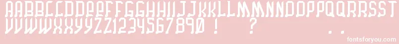 ChicagoByBenjFunk Font – White Fonts on Pink Background