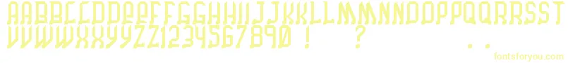 ChicagoByBenjFunk Font – Yellow Fonts on White Background