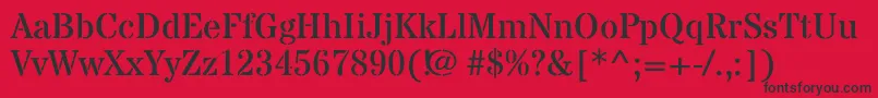 StardosstencilRegular Font – Black Fonts on Red Background