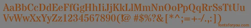 StardosstencilRegular Font – Brown Fonts on Gray Background