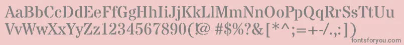 StardosstencilRegular-Schriftart – Graue Schriften auf rosa Hintergrund