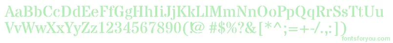 StardosstencilRegular Font – Green Fonts on White Background