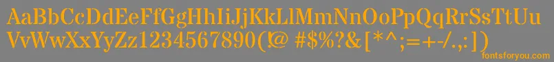 StardosstencilRegular Font – Orange Fonts on Gray Background