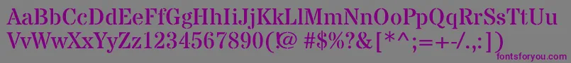StardosstencilRegular Font – Purple Fonts on Gray Background