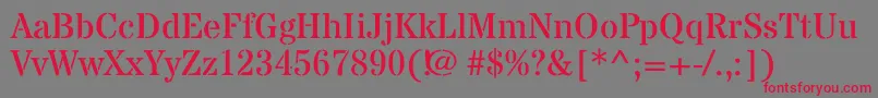 StardosstencilRegular-Schriftart – Rote Schriften auf grauem Hintergrund