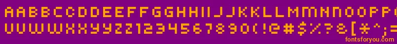 Kroeger0856 Font – Orange Fonts on Purple Background