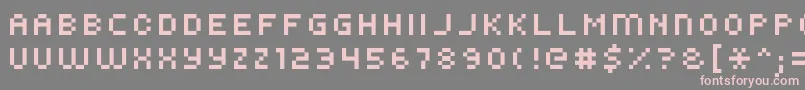 Kroeger0856 Font – Pink Fonts on Gray Background