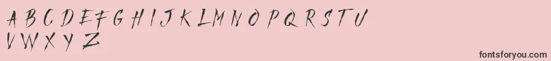 MadfaithDemo Font – Black Fonts on Pink Background