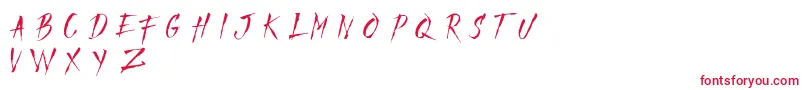 MadfaithDemo Font – Red Fonts on White Background