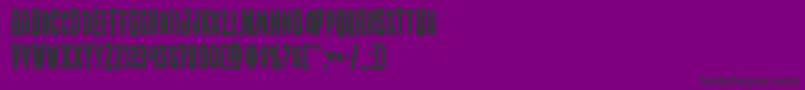 Creepycrawlersbold Font – Black Fonts on Purple Background