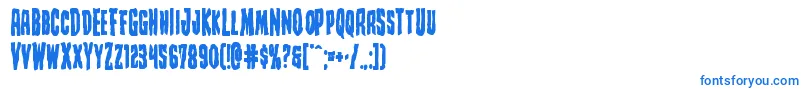 Creepycrawlersbold Font – Blue Fonts on White Background