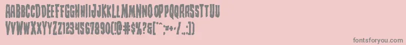 Creepycrawlersbold Font – Gray Fonts on Pink Background
