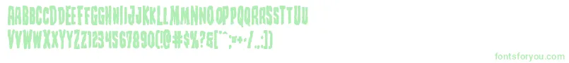 Creepycrawlersbold Font – Green Fonts on White Background