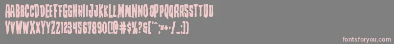 Creepycrawlersbold Font – Pink Fonts on Gray Background