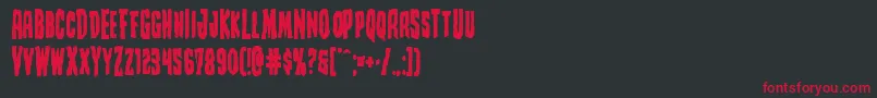 Creepycrawlersbold Font – Red Fonts on Black Background