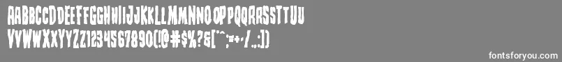 Creepycrawlersbold Font – White Fonts on Gray Background