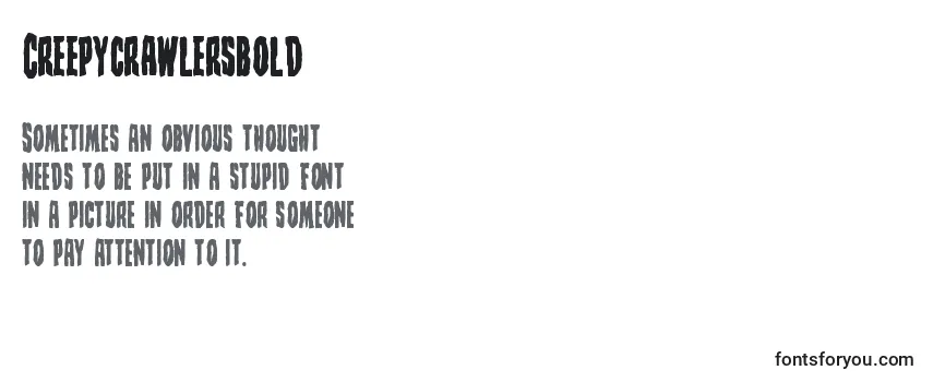 Review of the Creepycrawlersbold Font
