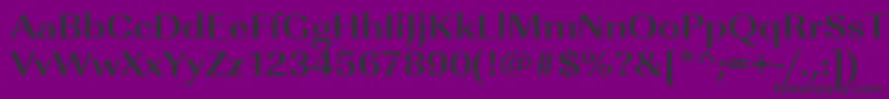 UrwimperialtextwidBold-Schriftart – Schwarze Schriften auf violettem Hintergrund