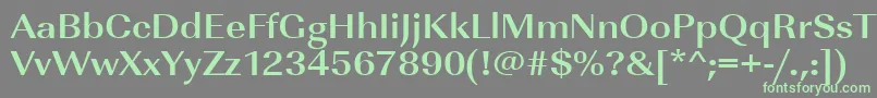 UrwimperialtextwidBold-Schriftart – Grüne Schriften auf grauem Hintergrund