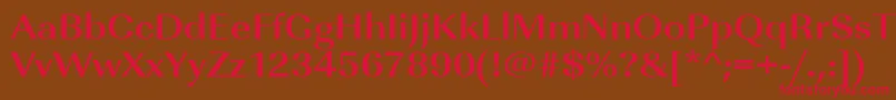 UrwimperialtextwidBold Font – Red Fonts on Brown Background