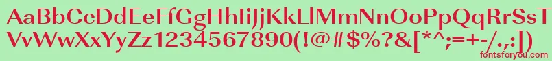 UrwimperialtextwidBold Font – Red Fonts on Green Background