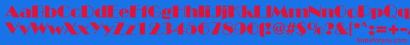 More about BroadwayRegular Font BroadwayRegular Font – Red Fonts on Blue Background