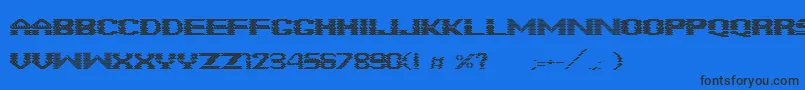 FonteBrick Font – Black Fonts on Blue Background