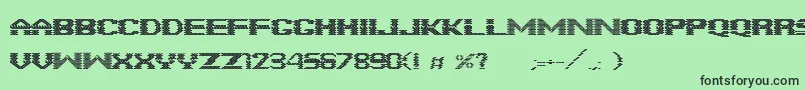 FonteBrick Font – Black Fonts on Green Background