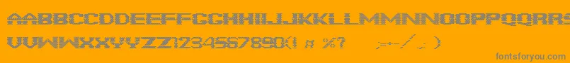 FonteBrick Font – Gray Fonts on Orange Background