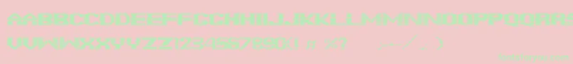 FonteBrick Font – Green Fonts on Pink Background