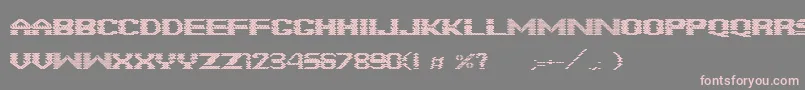 FonteBrick Font – Pink Fonts on Gray Background