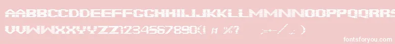 FonteBrick Font – White Fonts on Pink Background