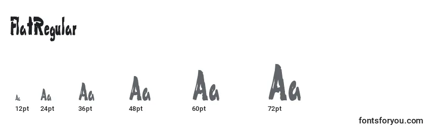 FlatRegular Font Sizes